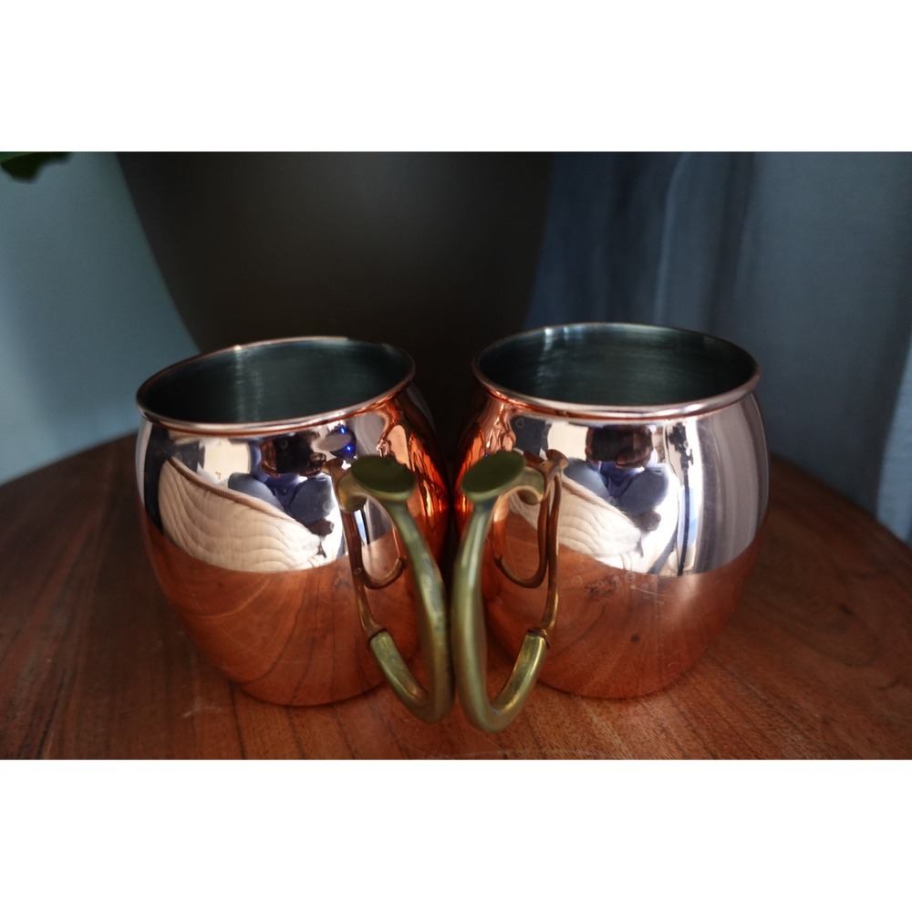 Oggi Moscow mule copper plated mug- Set of 2